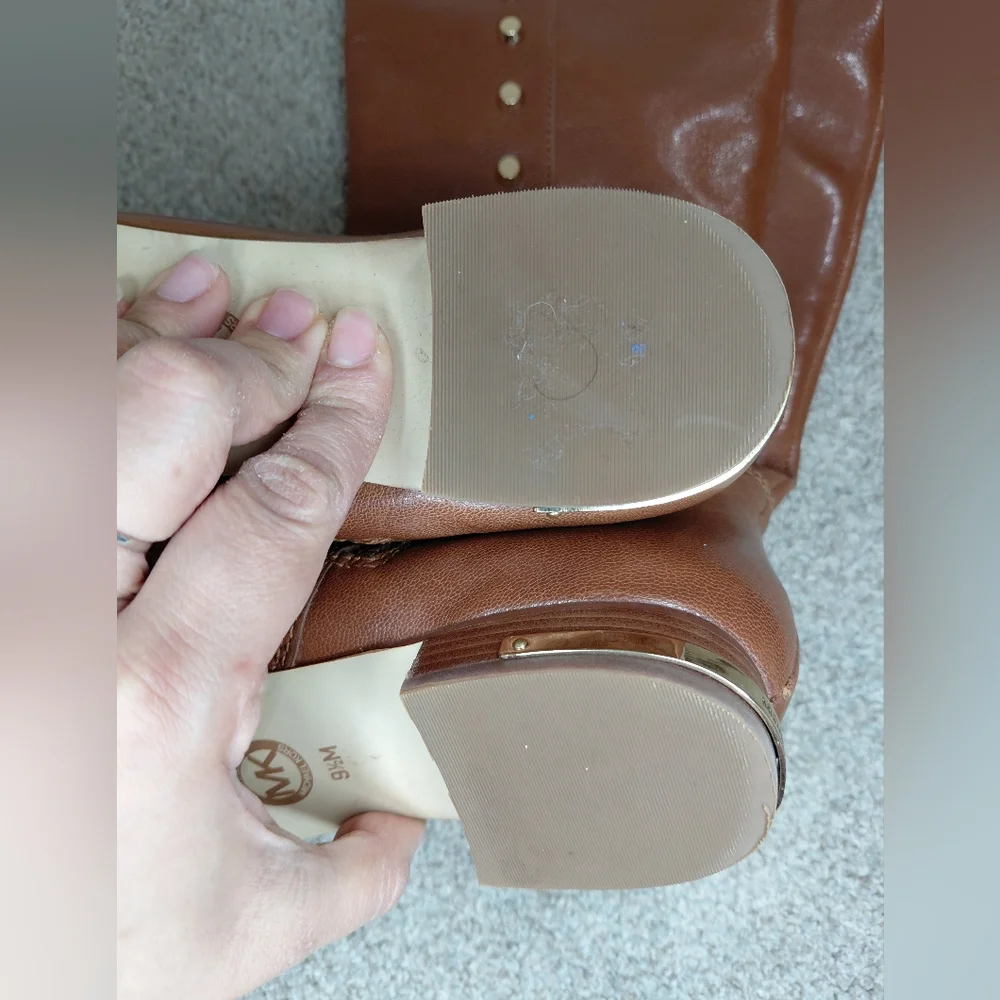 Michael Kors Women Size 9.5M Tan Leather Boots
